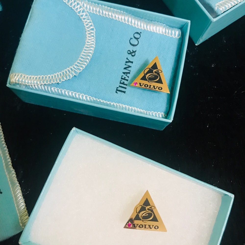 Tiffany & Co. rare Volvo pin gem tie tack- 4 left - Picture 7 of 9